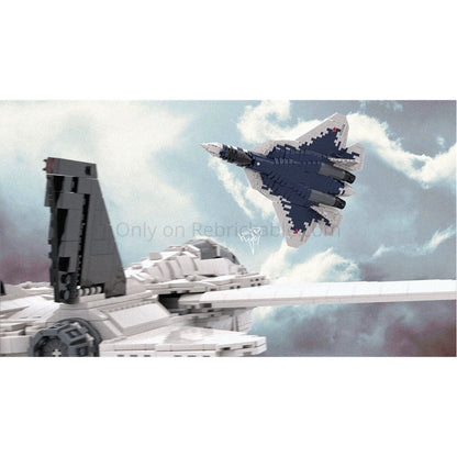 Su-57 Stealth Fighter 1:35 Scale MOC Building Kit - 4