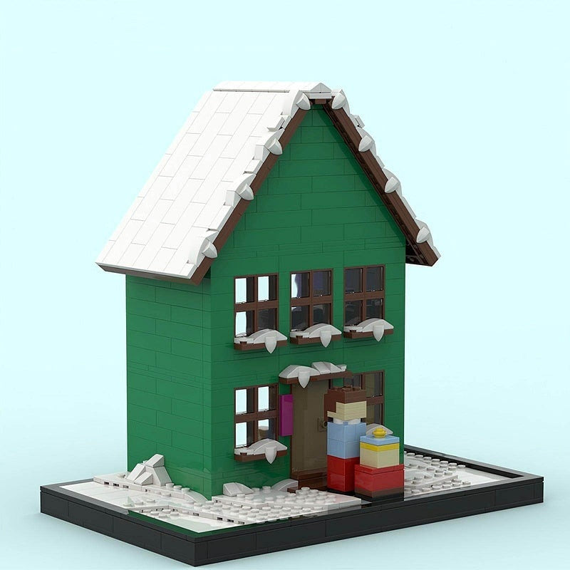 Suburban Animated Town House MOC Cinematic Diorama Building Kit - 4