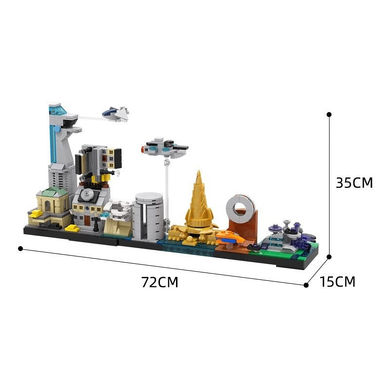 Superhero Alliance City Skyline Architecture Building Kit | Compatible MOC - 2