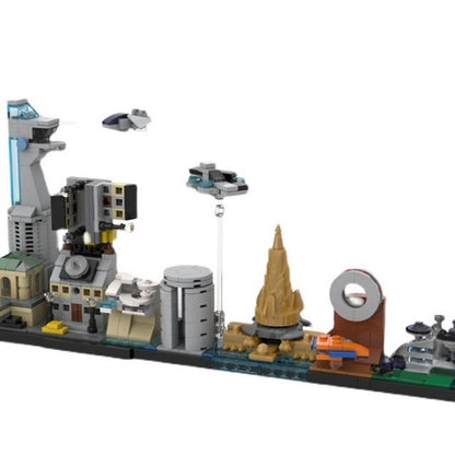 Superhero Alliance City Skyline Architecture Building Kit | LEGO-Compatible MOC - 1