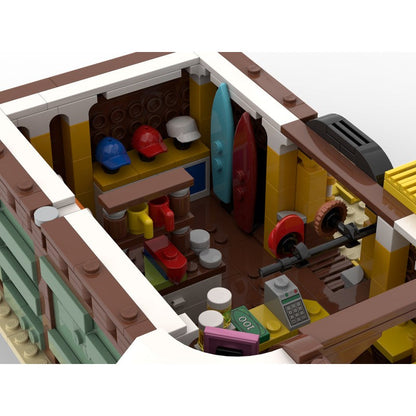 Surf Shop and Bar Building Kit | Compatible MOC - 3
