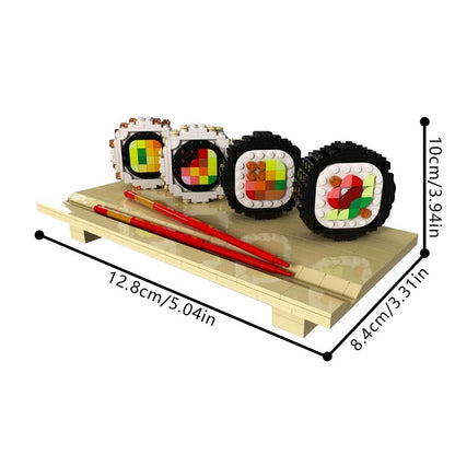 Sushi Board MOC Building Kit | Japanese Food Display Art Model - 5