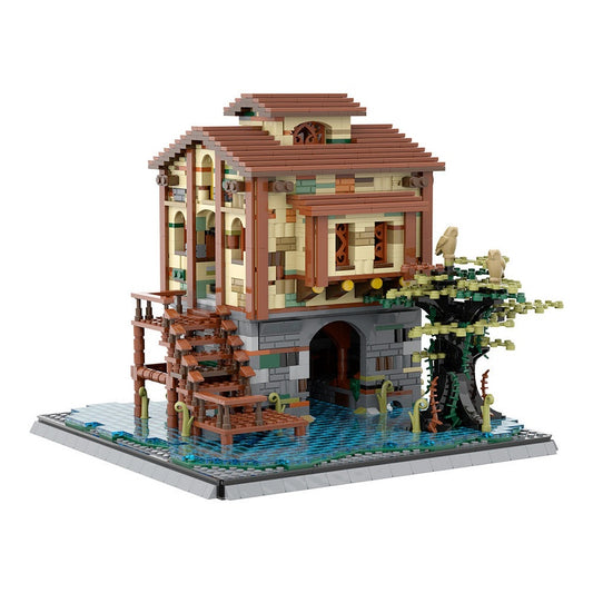 Swamp Hideout MOC Building Kit | Fantasy Woodland Shelter Model - 1
