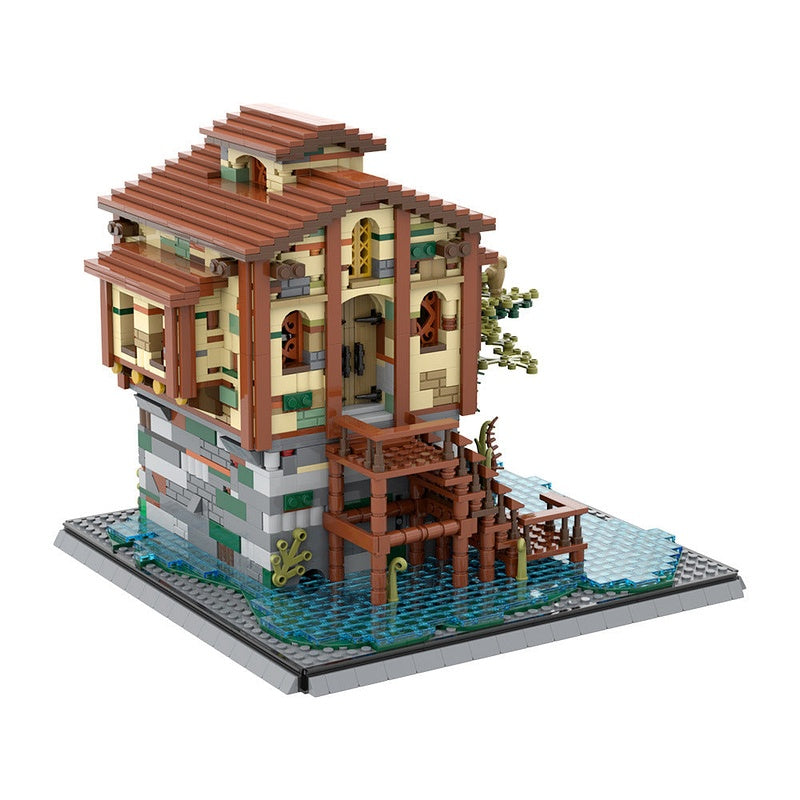 Swamp Hideout MOC Building Kit | Fantasy Woodland Shelter Model - 2