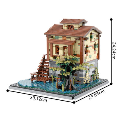 Swamp Hideout MOC Building Kit | Fantasy Woodland Shelter Model - 4