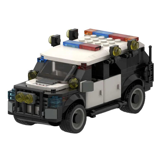 SWAT Tactical Police SUV MOC Building Kit | Special Operations Vehicle - 1