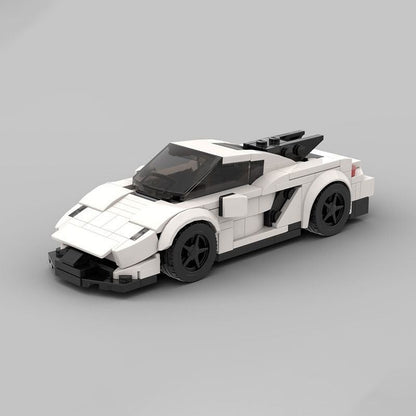 Swedish Extreme Velocity Hypercar MOC Building Kit | 6 Studs Supercar Model - 2