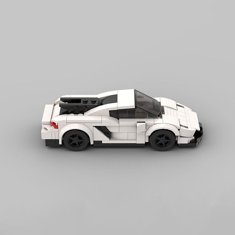 Swedish Extreme Velocity Hypercar MOC Building Kit | 6 Studs Supercar Model - 4