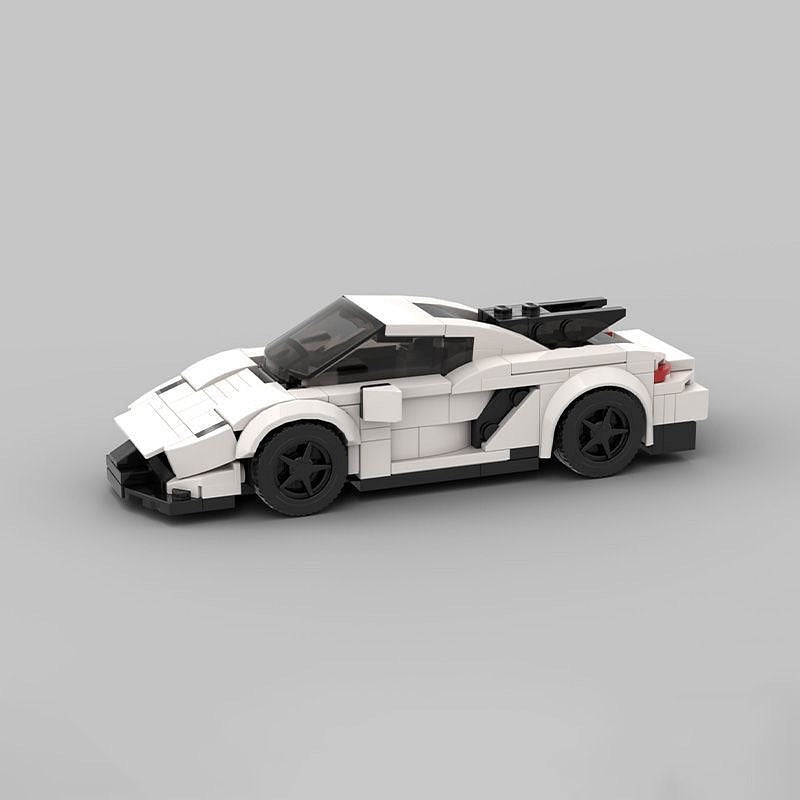 Swedish Extreme Velocity Hypercar MOC Building Kit | 6 Studs Supercar Model - 5
