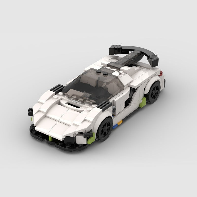 Swedish Hypercar Dihedral Doors MOC Building Kit | Supercar Vehicle Model - 4