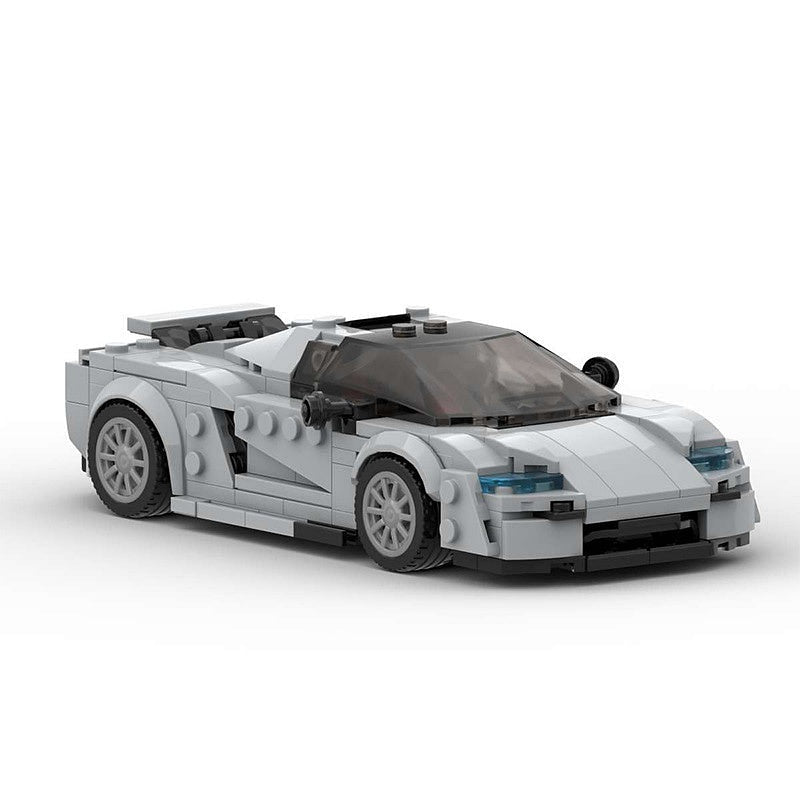 Swedish Hypercar Tail-Fin MOC Building Kit | Liftable Vehicle Model - 3