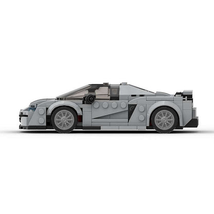 Swedish Hypercar Tail-Fin MOC Building Kit | Liftable Vehicle Model - 4