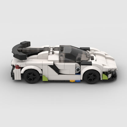 Swedish Hypercar with Dihedral Doors Building Kit | LEGO-Compatible MOC - 4