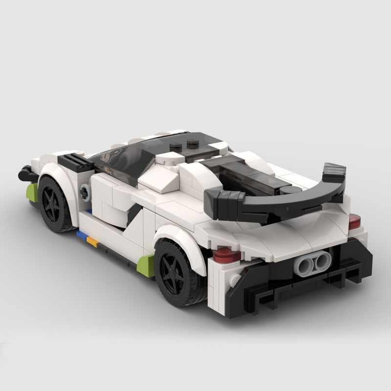 Swedish Hypercar with Dihedral Doors Building Kit | LEGO-Compatible MOC - 6