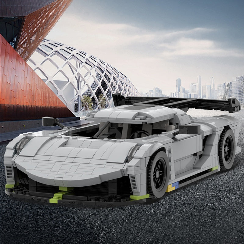 Swedish Jesko Hypercar Building Kit | Compatible MOC - 1