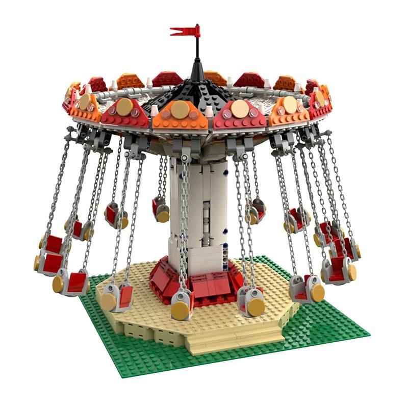 Swing Ride Building Kit | LEGO-Compatible MOC - 1