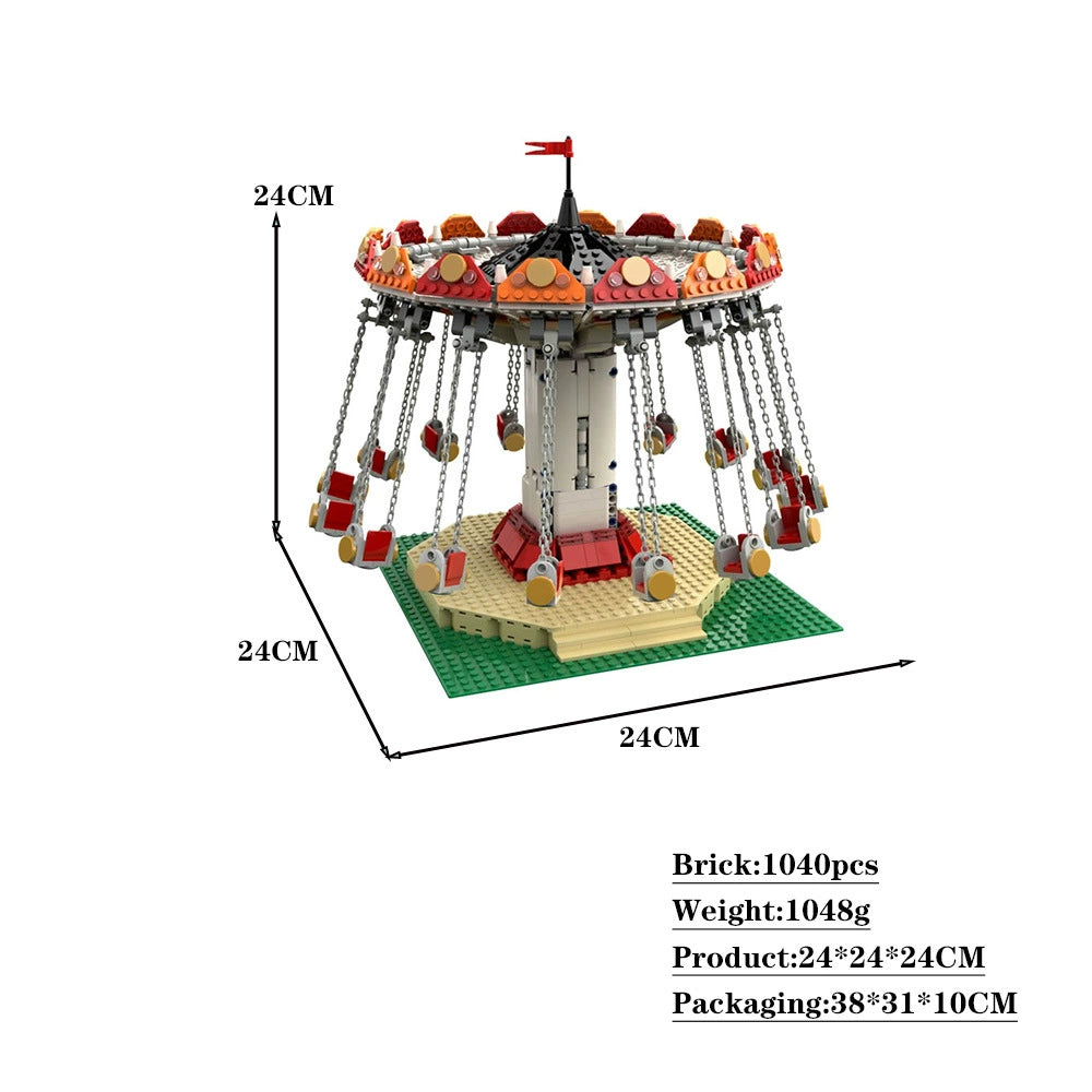 Swing Ride Building Kit | LEGO-Compatible MOC - 3