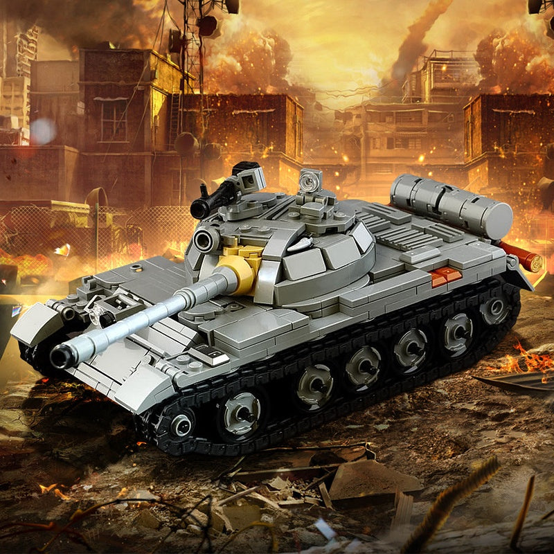 T-55A Medium Tank MOC Building Kit | Military Armored Vehicle Model Set - 2