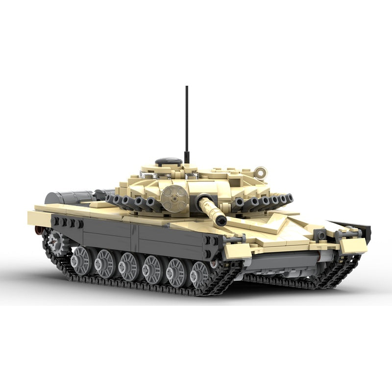 T-72A Ural Desert Camo Main Battle Tank MOC Building Kit - 1