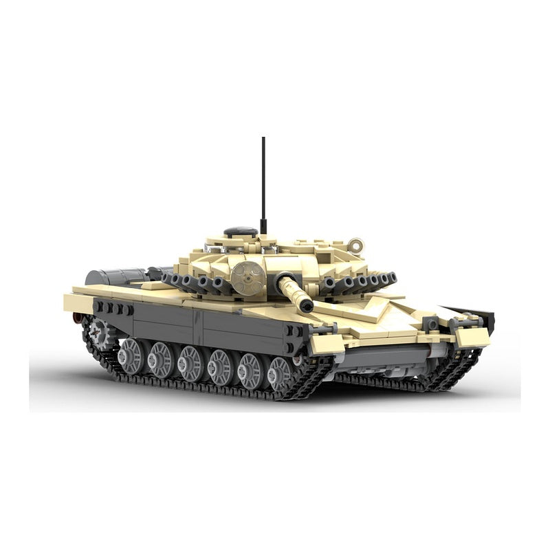 T-72A Ural Desert Camo Main Battle Tank MOC Building Kit - 3