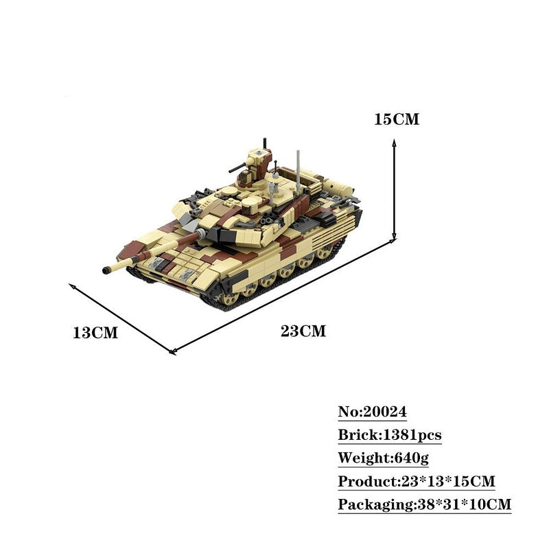 T-90 MS MBT MOC Tank Building Kit | 1:35 Scale Armored Model - 5