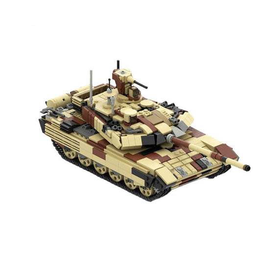 t-90 ms v2 tank building set | 1:35 minifigure scale | moc-19364 - 1