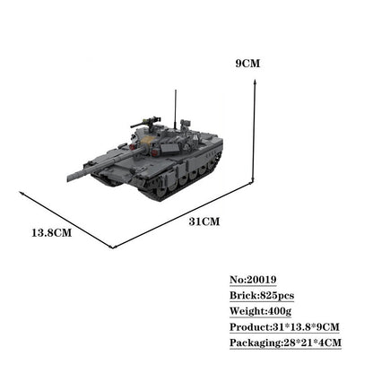T-90A V2 Main Battle Tank MOC Building Kit | 1:35 Scale Tank Model - 4