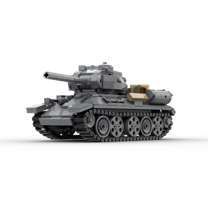 T34/85 Medium Tank MOC Building Kit | WWII Military Display Model - 1