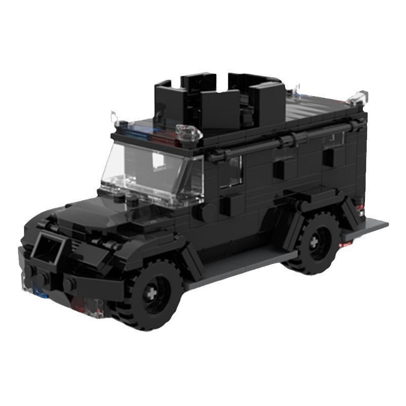 Tactical Armored Patrol Vehicle MOC Building Kit | Security Vehicle Model - 3