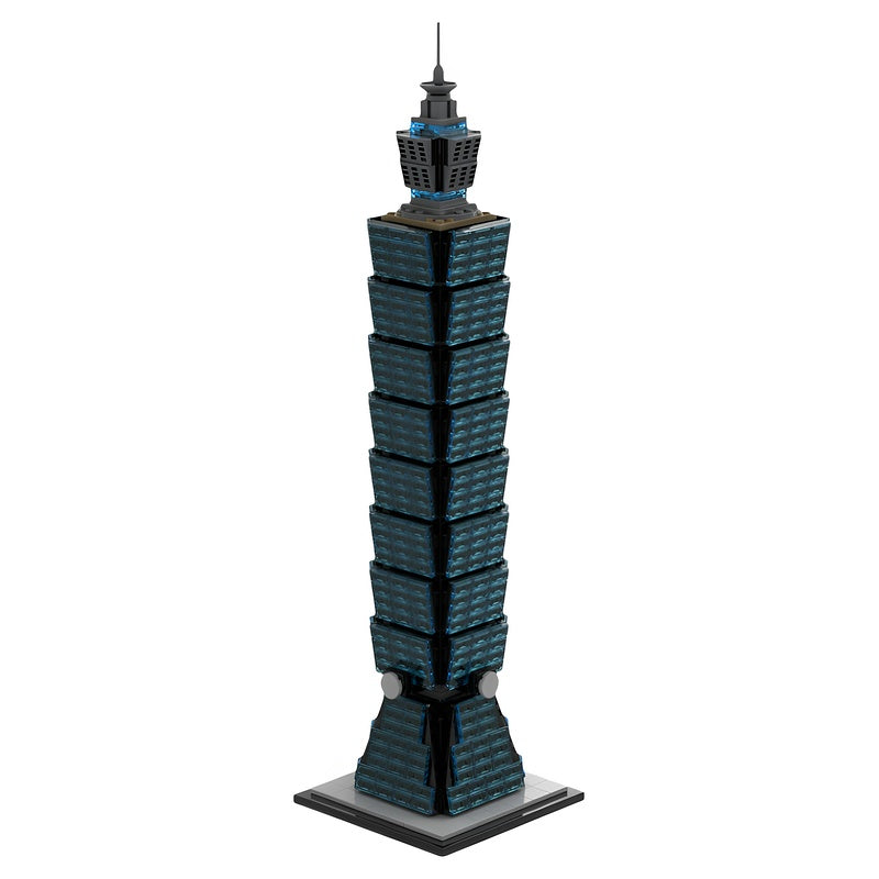 Taipei 101 Skyscraper Architecture MOC Building Kit - 1