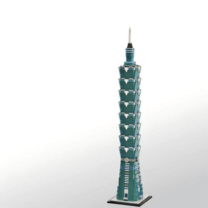 Taipei 101 Skyscraper Building Kit | 1:800 scale LEGO-Compatible MOC - 4
