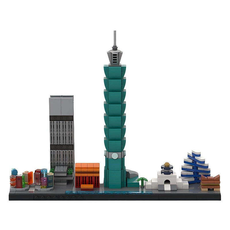 Taipei Skyline Building Kit | Taiwan Architecture LEGO-Compatible MOC - 3
