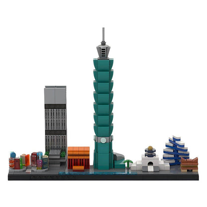 Taipei Skyline Building Kit | Taiwan Architecture LEGO-Compatible MOC - 3