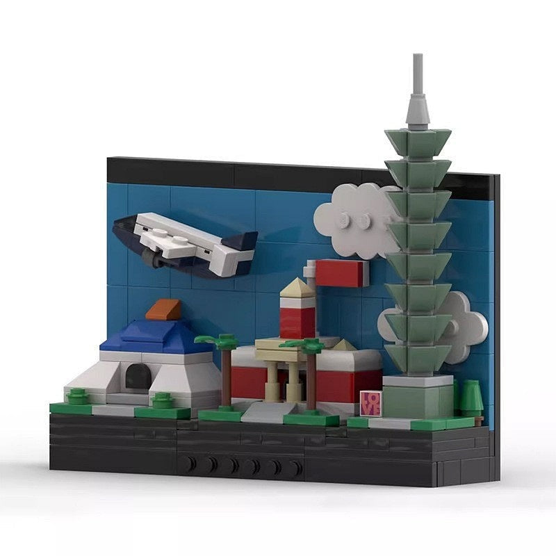 Taiwan Postcard Skyline MOC Building Kit | Asian City Architecture Model - 1