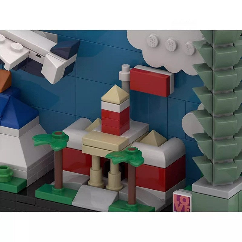 Taiwan Postcard Skyline MOC Building Kit | Asian City Architecture Model - 2