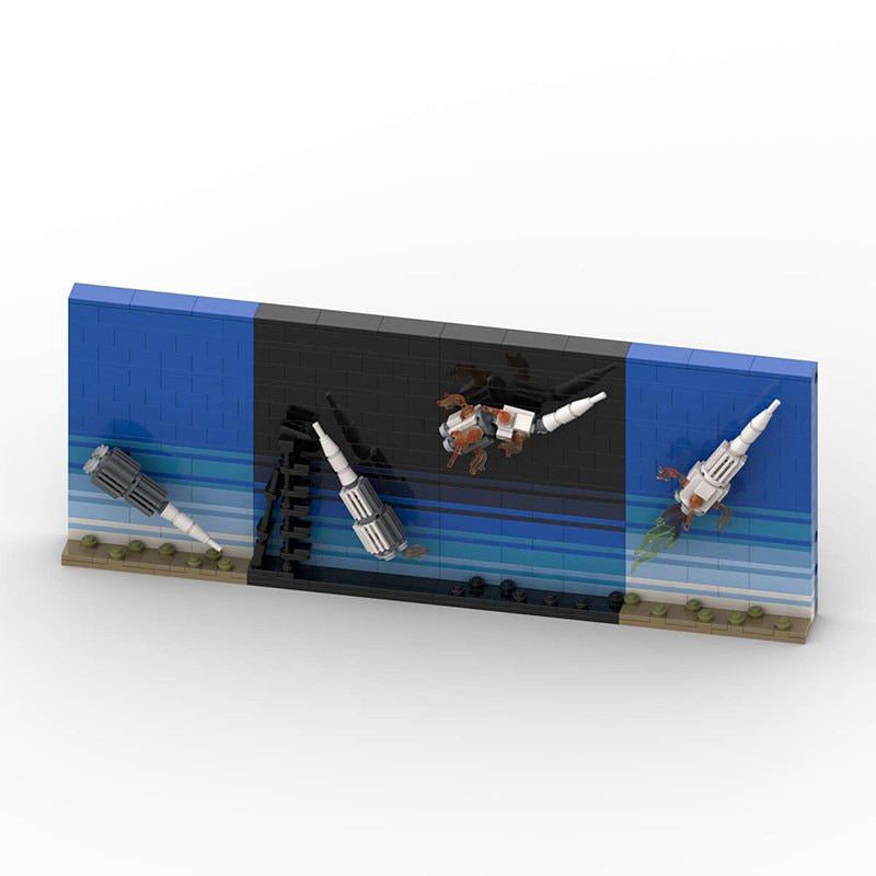 Tales of the N1 MOC Rocket Launch Space Diorama Building Kit - 1