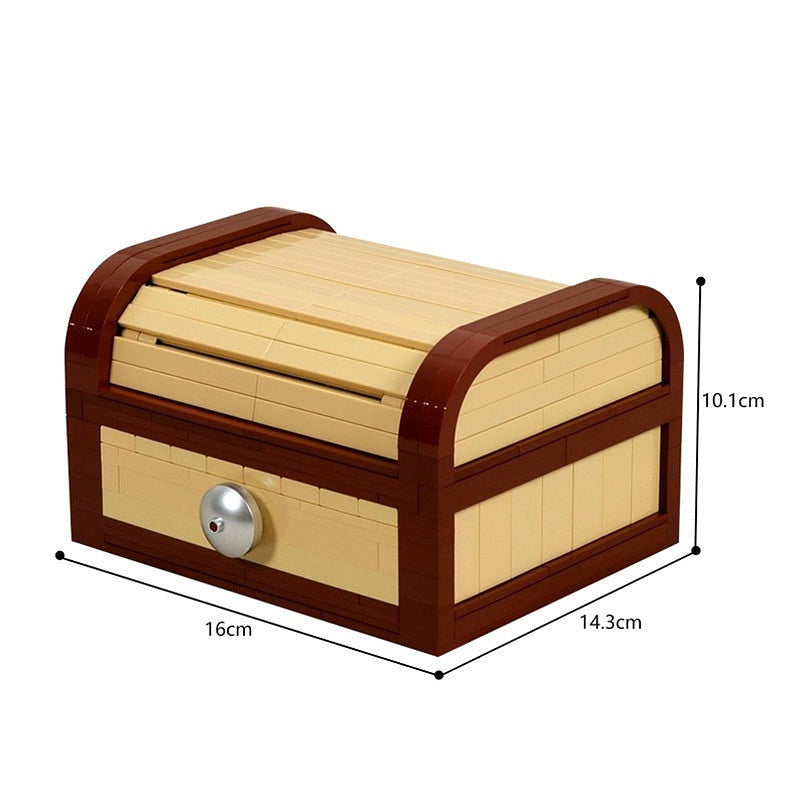 Tambour Roll-Top Storage MOC Building Kit | Functional Desk Organizer - 2