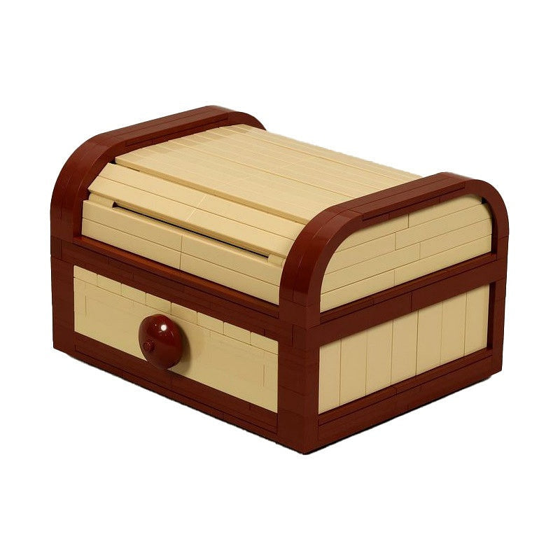 Tambour Roll-Top Storage MOC Building Kit | Functional Desk Organizer - 3