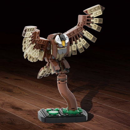 Tawny Owl MOC Building Kit | Landing Pose Bird Display Model - 2
