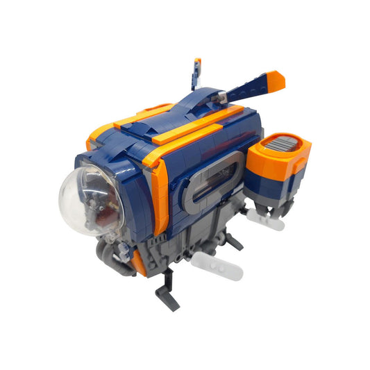 The Blue Fox Spaceship Building Kit | LEGO-Compatible MOC - 1