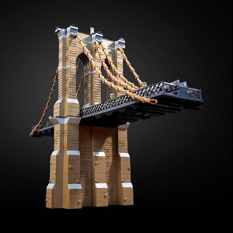 The Brooklyn Bridge MOC Architecture Building Kit | Landmark Bridge Model - 2