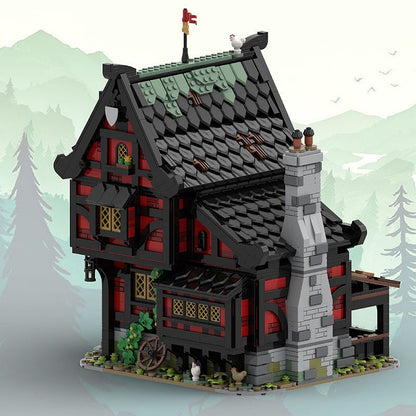 The Crusader's Inn MOC Building Kit | Medieval Viking House Architecture - 3
