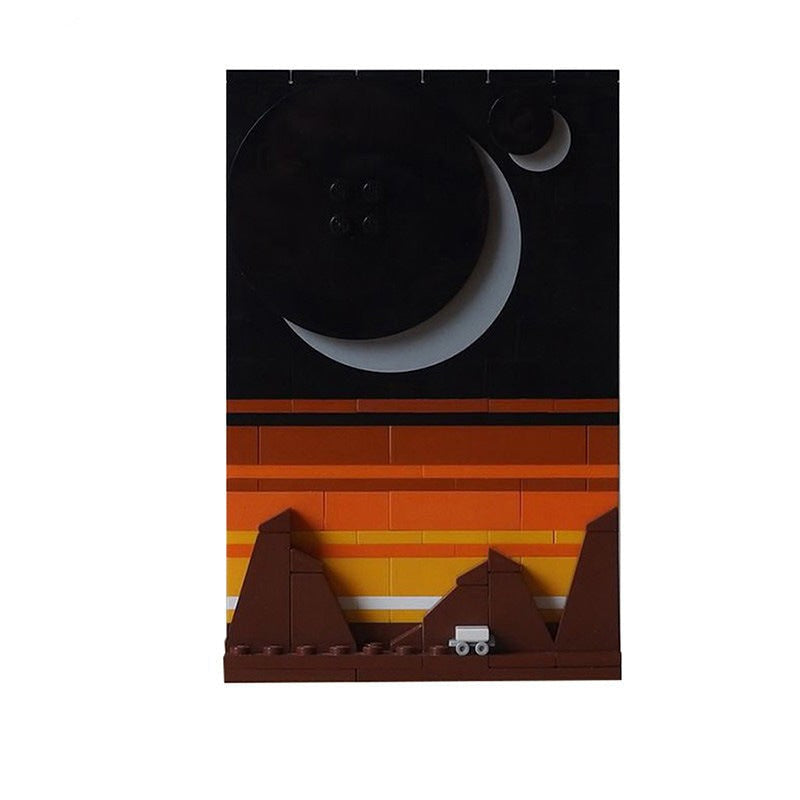 The Loneliness of the Long Distance MOC Space Age Diorama Building Kit - 1