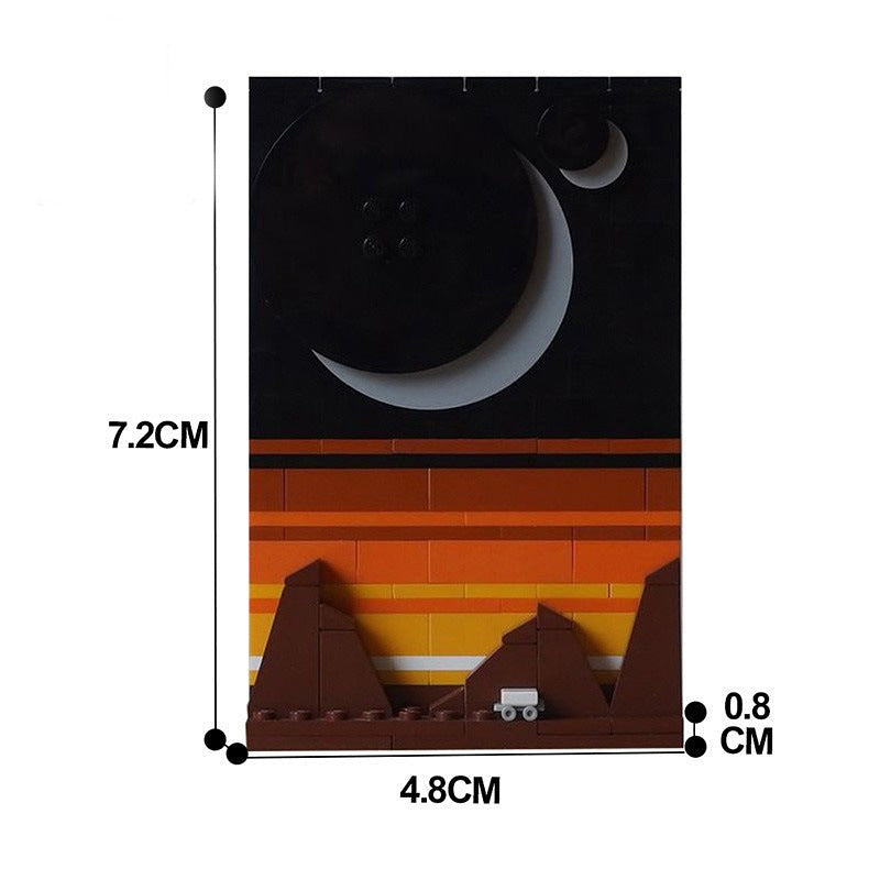 The Loneliness of the Long Distance MOC Space Age Diorama Building Kit - 2