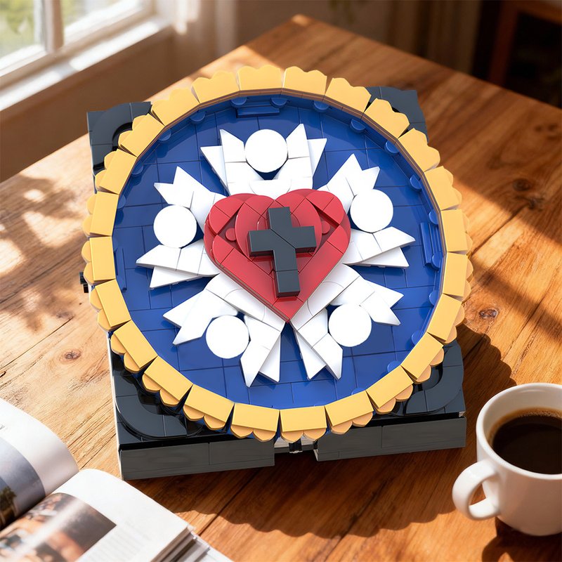  The Luther Rose  Emblem MOC Kit | LEGO-Compatible Sacred Build - 7