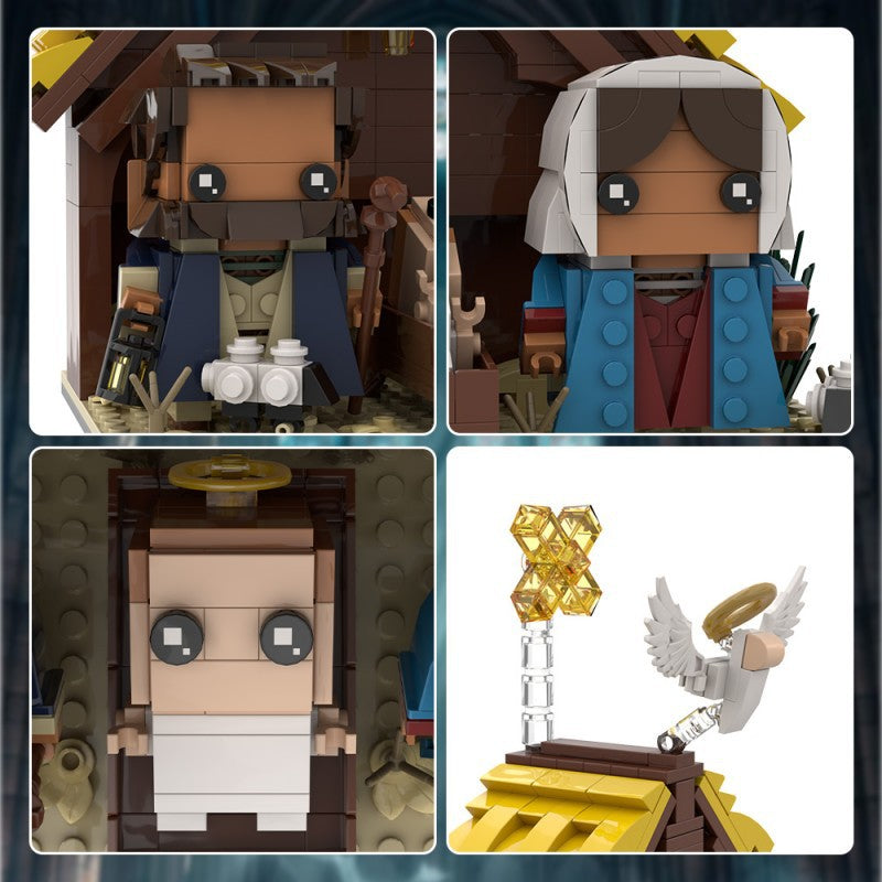the nativity scene moc building kit | birth of jesus christ - 2