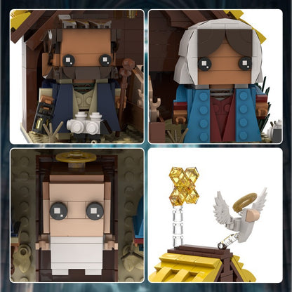 the nativity scene moc building kit | birth of jesus christ - 2