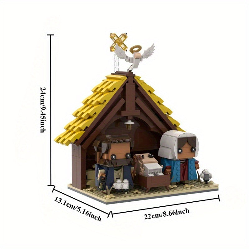 the nativity scene moc building kit | birth of jesus christ - 4