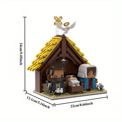the nativity scene moc building kit | birth of jesus christ - 4
