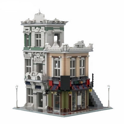 The Office & NoodleShop MOC Modular Building Kit | Urban Street Architecture - 1